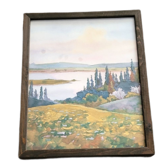 Framed Landscape Art Print 15x12 - Picture 1 of 1